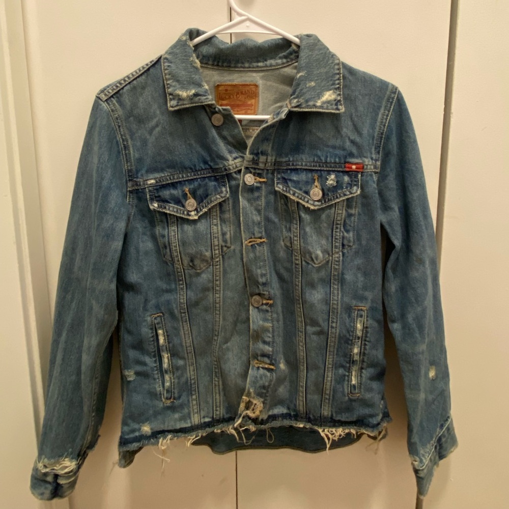 Lucky Brand Distressed Denim Jacket